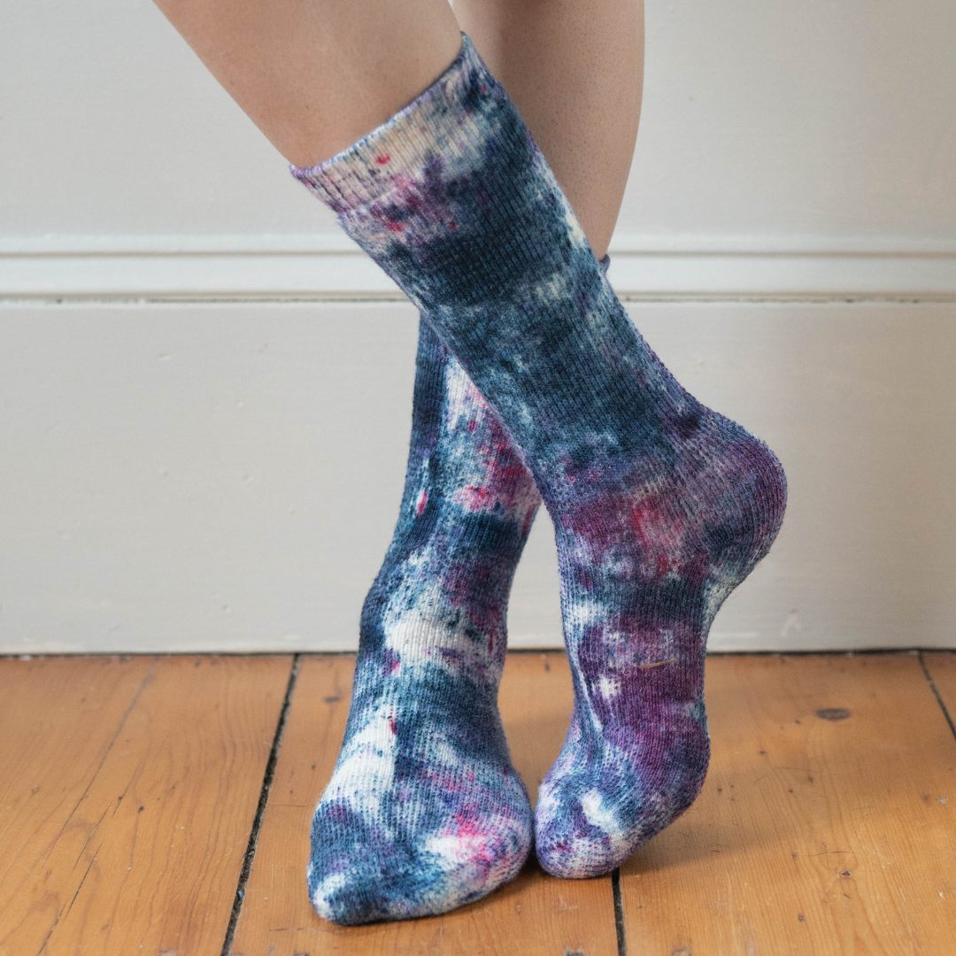 Hand Dyed Cosmo Socks