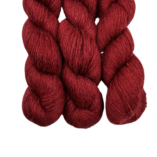 Raspberry 100% Alpaca Sport Weight Yarn