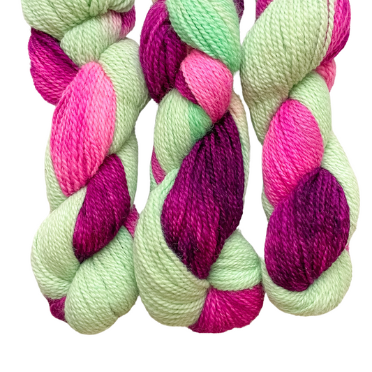 Raspberry Mojito Light Worsted Alpaca Yarn